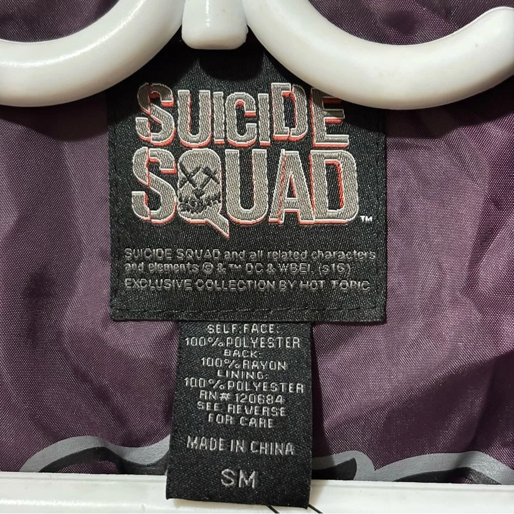 Hot Topic Suicide Squad Joker Purple Trench Coat - Picture 9 of 14